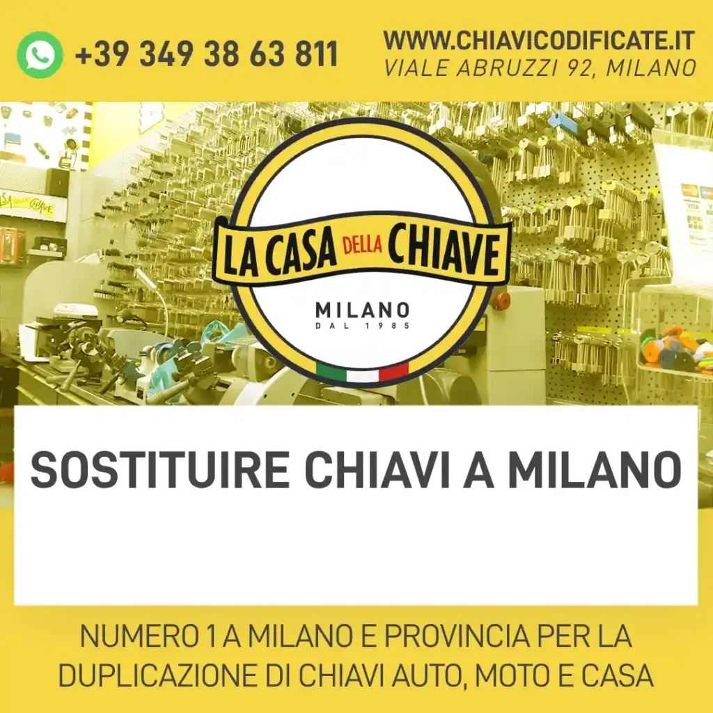 Sostituire chiavi a Milano