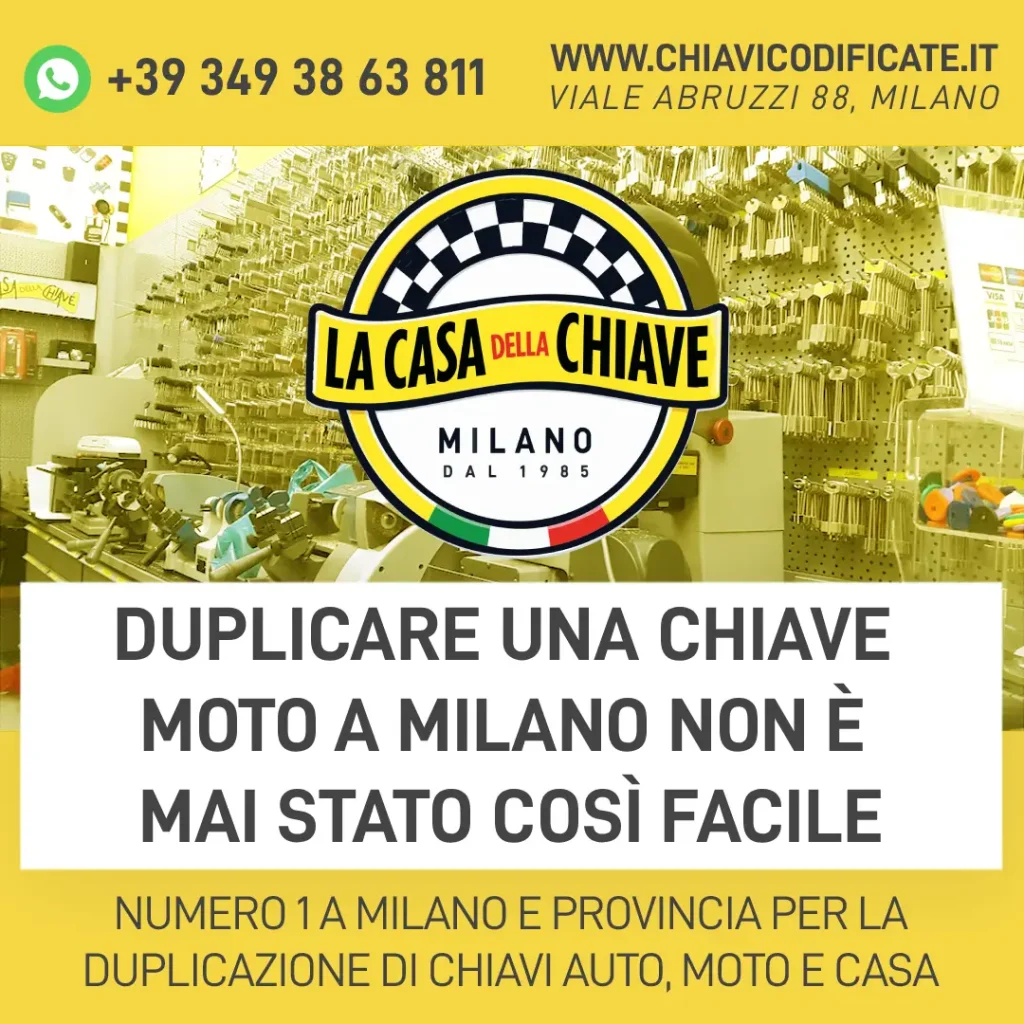 Duplicare una Chiave Moto a Milano Non è Mai Stato Così Facile
