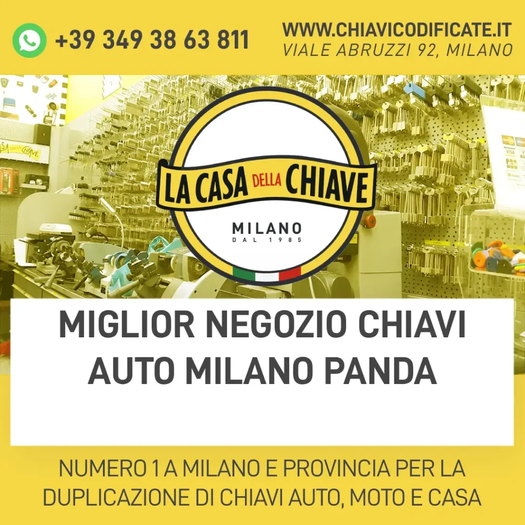 Miglior negozio chiavi auto Milano Panda