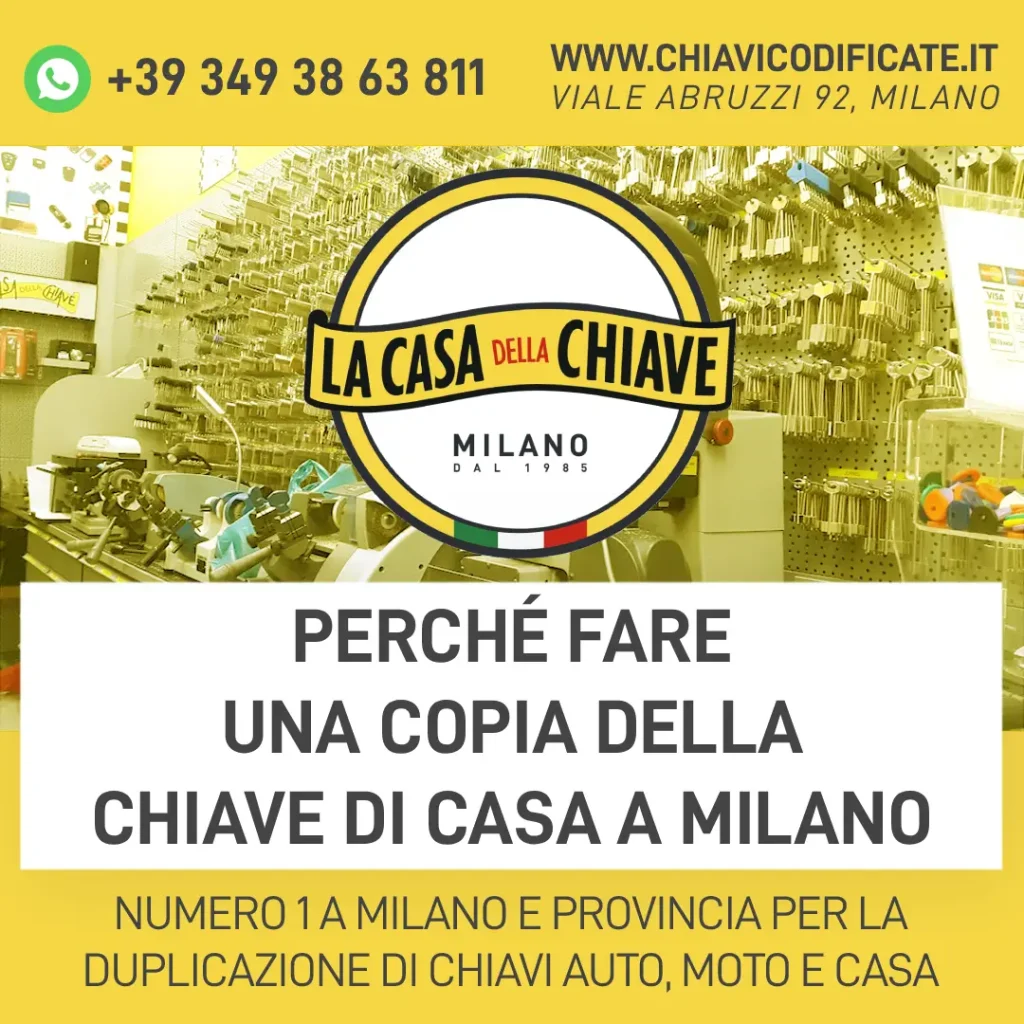Perché fare una copia della chiave di casa a Milano
