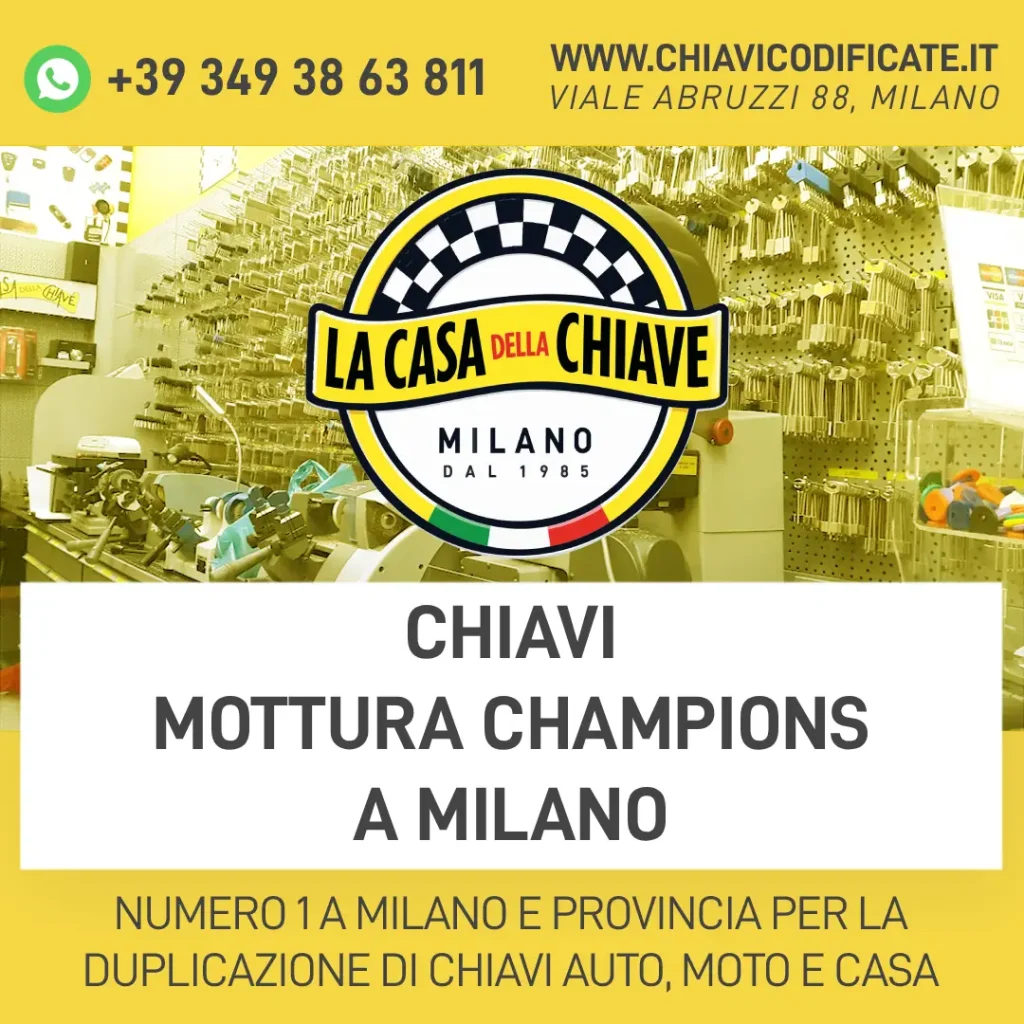 chiavi Mottura Champions a Milano