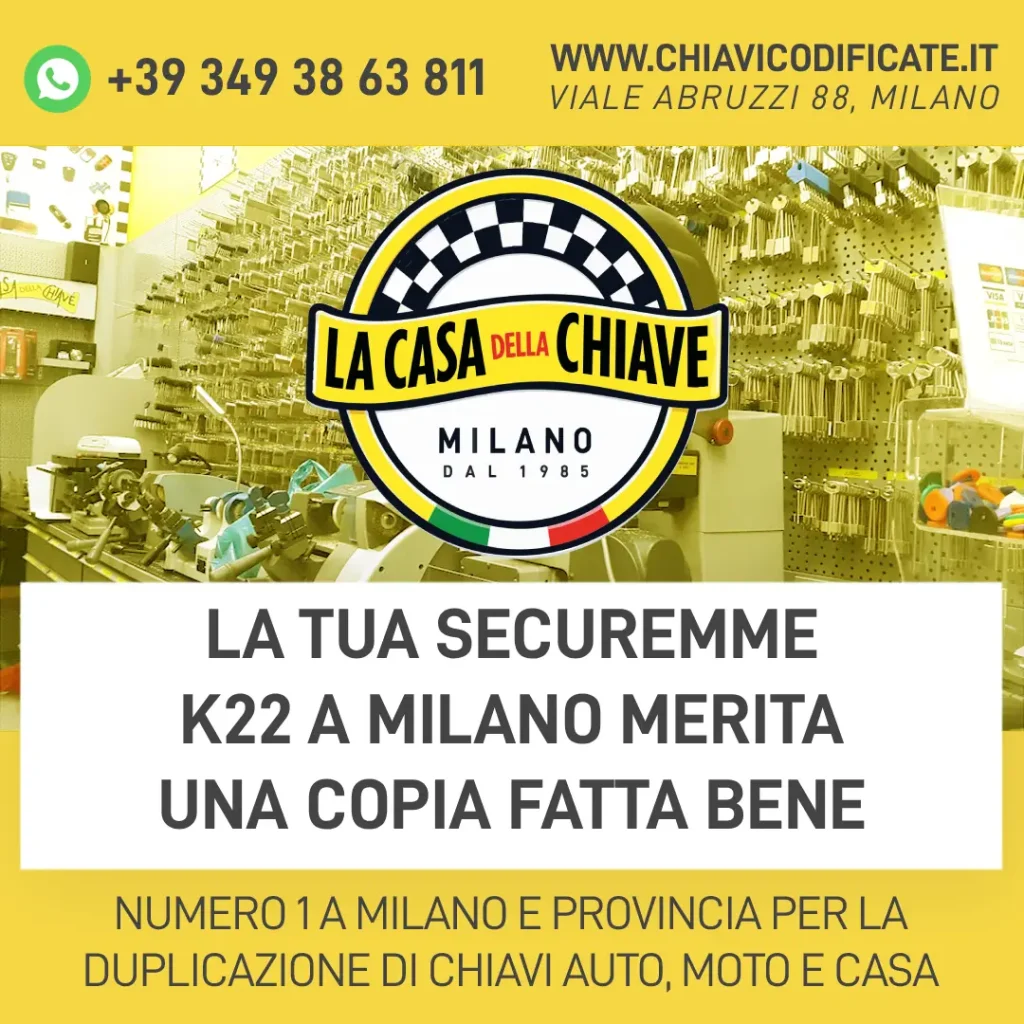 La tua Securemme K22 A Milano Merita una copia fatta Bene