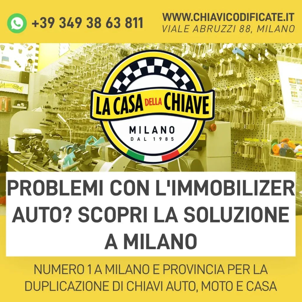 Problemi con l'Immobilizer Auto? Scopri la Soluzione a Milano