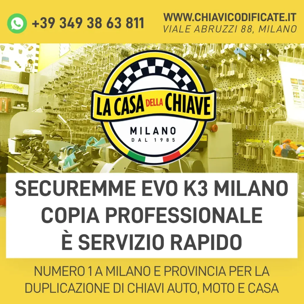 Securemme EVO K3 Milano: Copia Professionale è servizio rapido