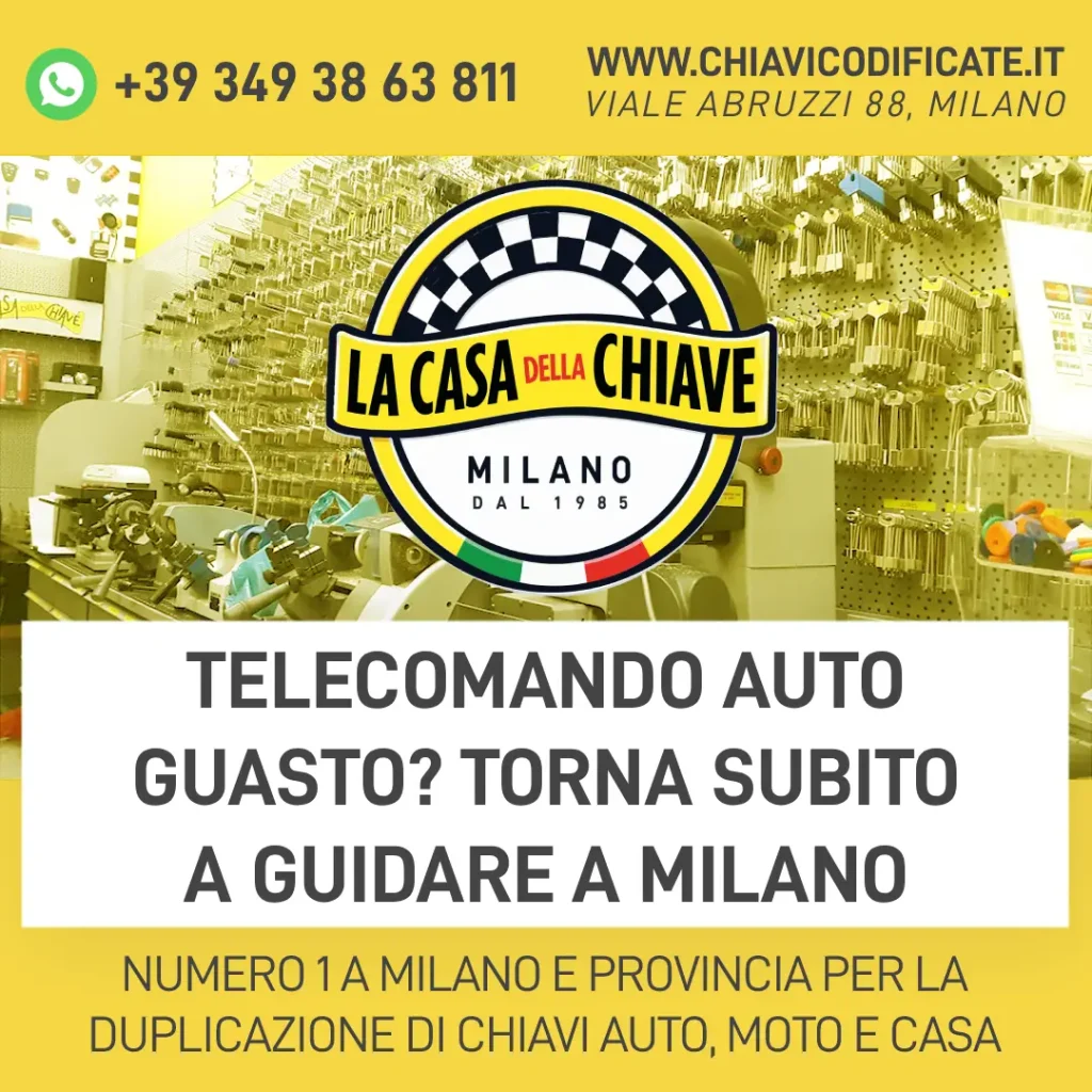 Telecomando Auto Guasto? Torna Subito a Guidare a Milano