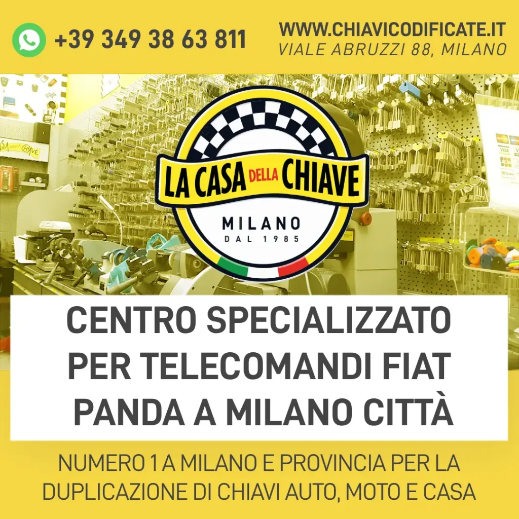 Centro Specializzato per Telecomandi Fiat Panda a Milano Città