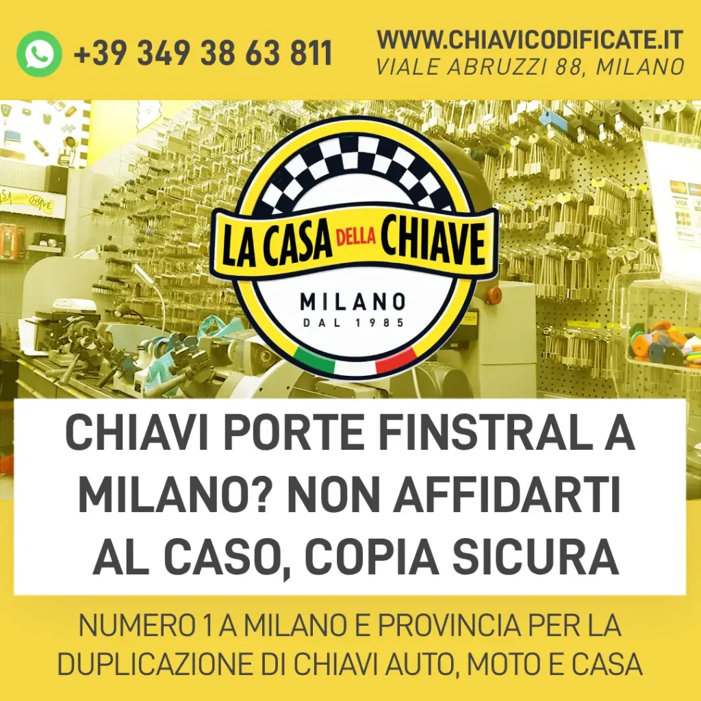 Chiavi Porte Finstral a Milano? Non Affidarti al Caso, Copia Sicura