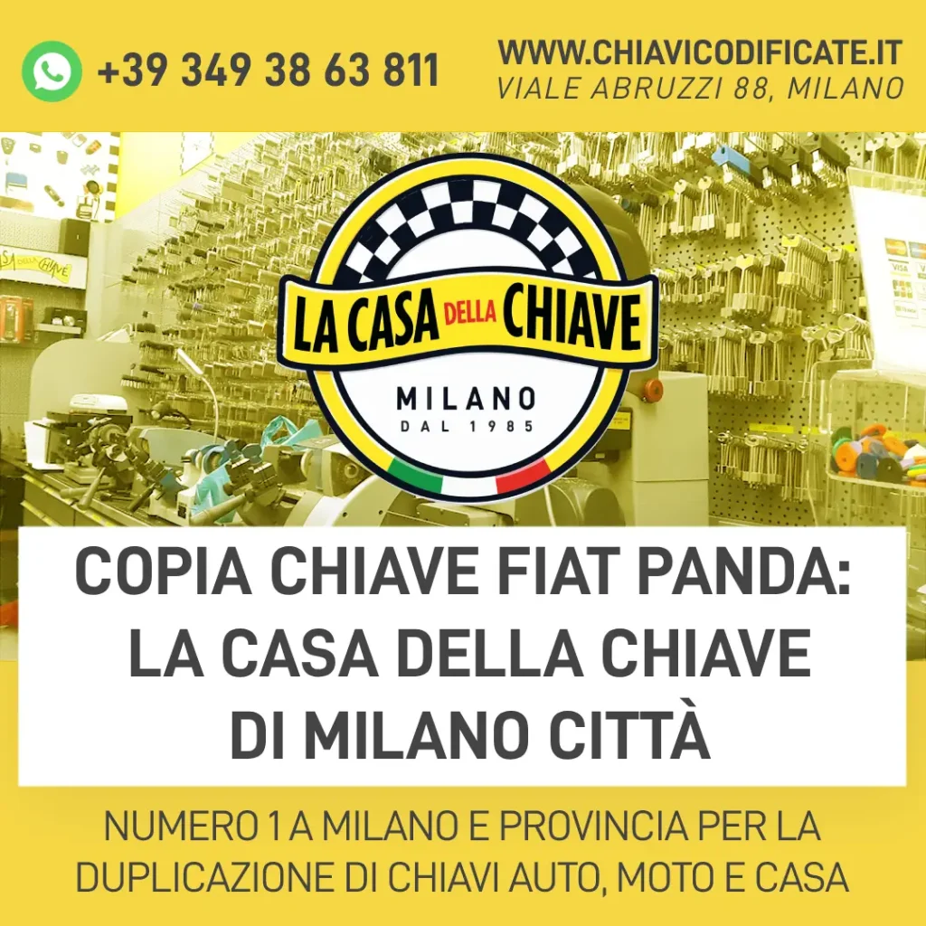 Copia Chiave Fiat Panda: La Casa Della Chiave Di Milano Città
