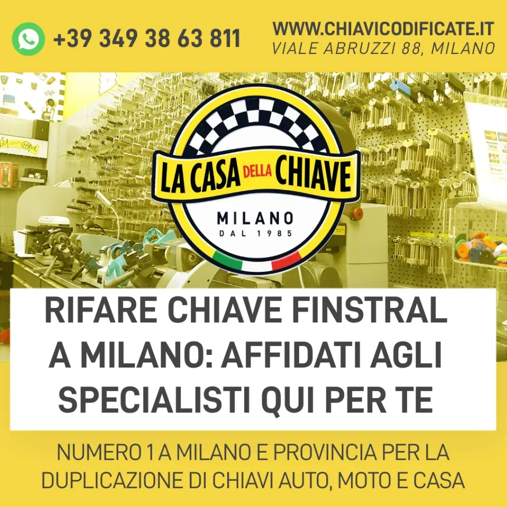 Rifare Chiave Finstral a Milano? Affidati agli Specialisti Qui per Te