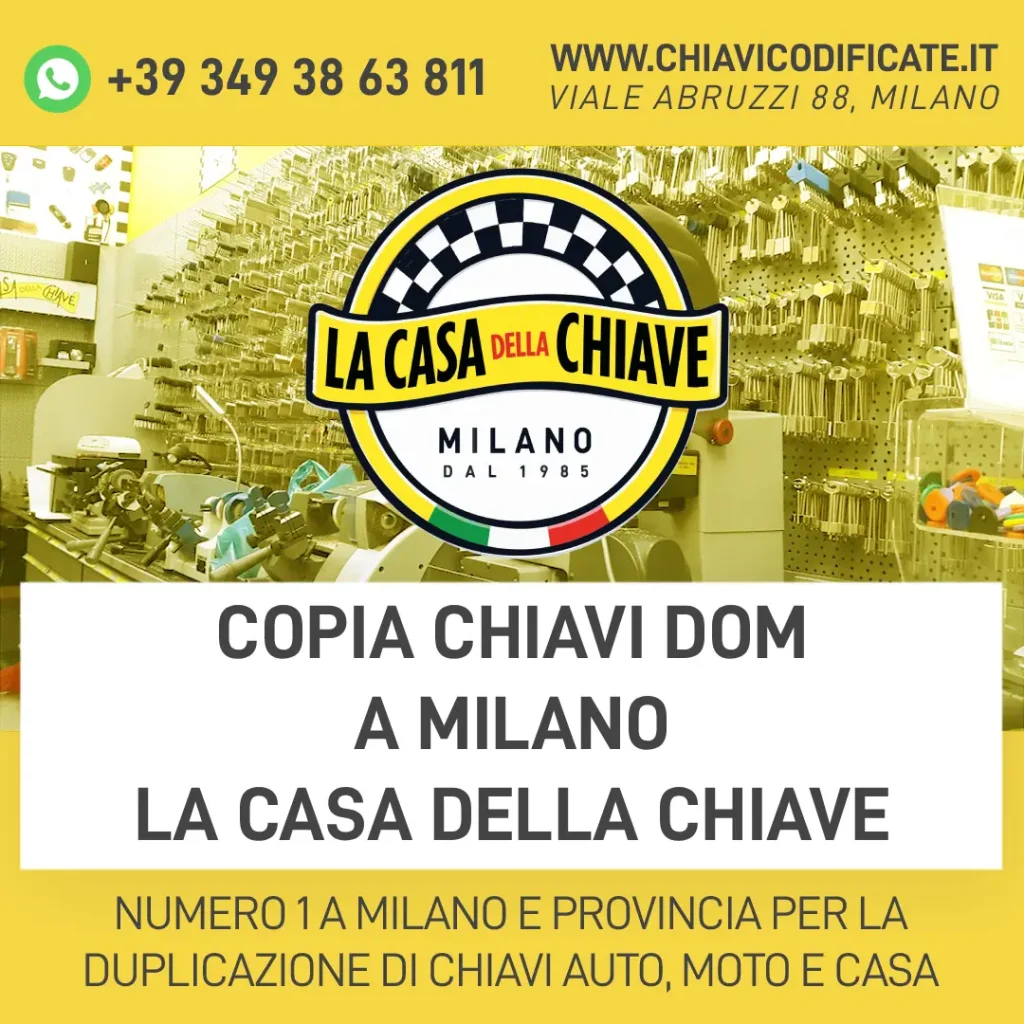Copia chiavi DOM a Milano | La Casa della Chiave